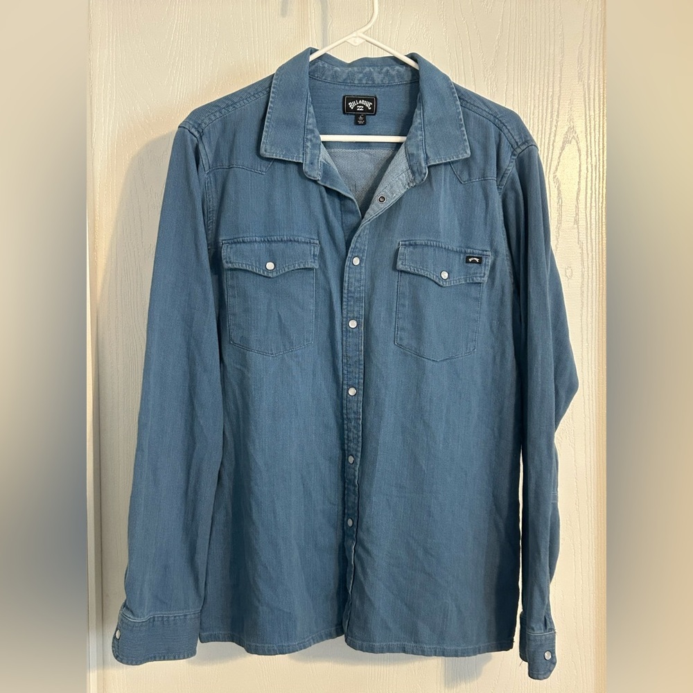 Billabong | Blue Denim Shirt | Size Large
